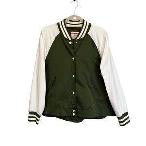Hunter Varsity Jacket Green Medium
